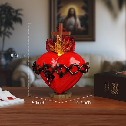 Sacred Heart of Jesus – 625-Piece Cross Building Kit