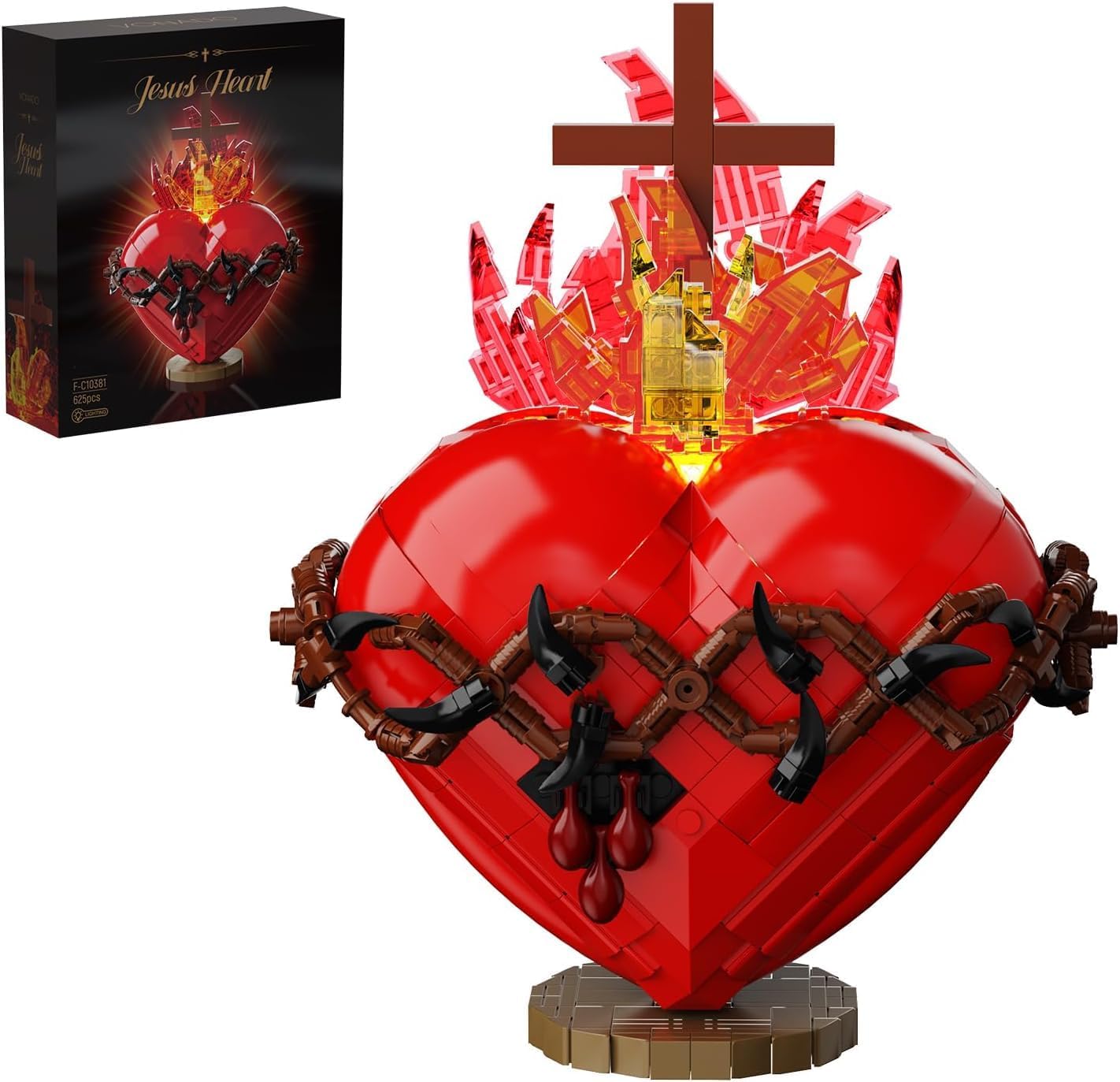 Sacred Heart of Jesus – 625-Piece Cross Building Kit
