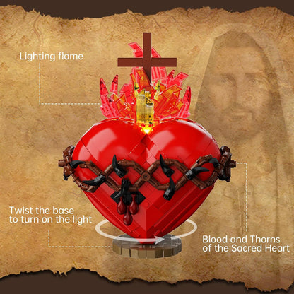 Sacred Heart of Jesus – 625-Piece Cross Building Kit