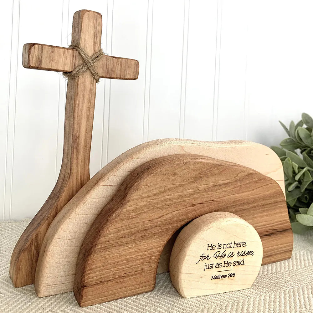 Wooden Tomb Decoration – The Empty Tomb of Jesus